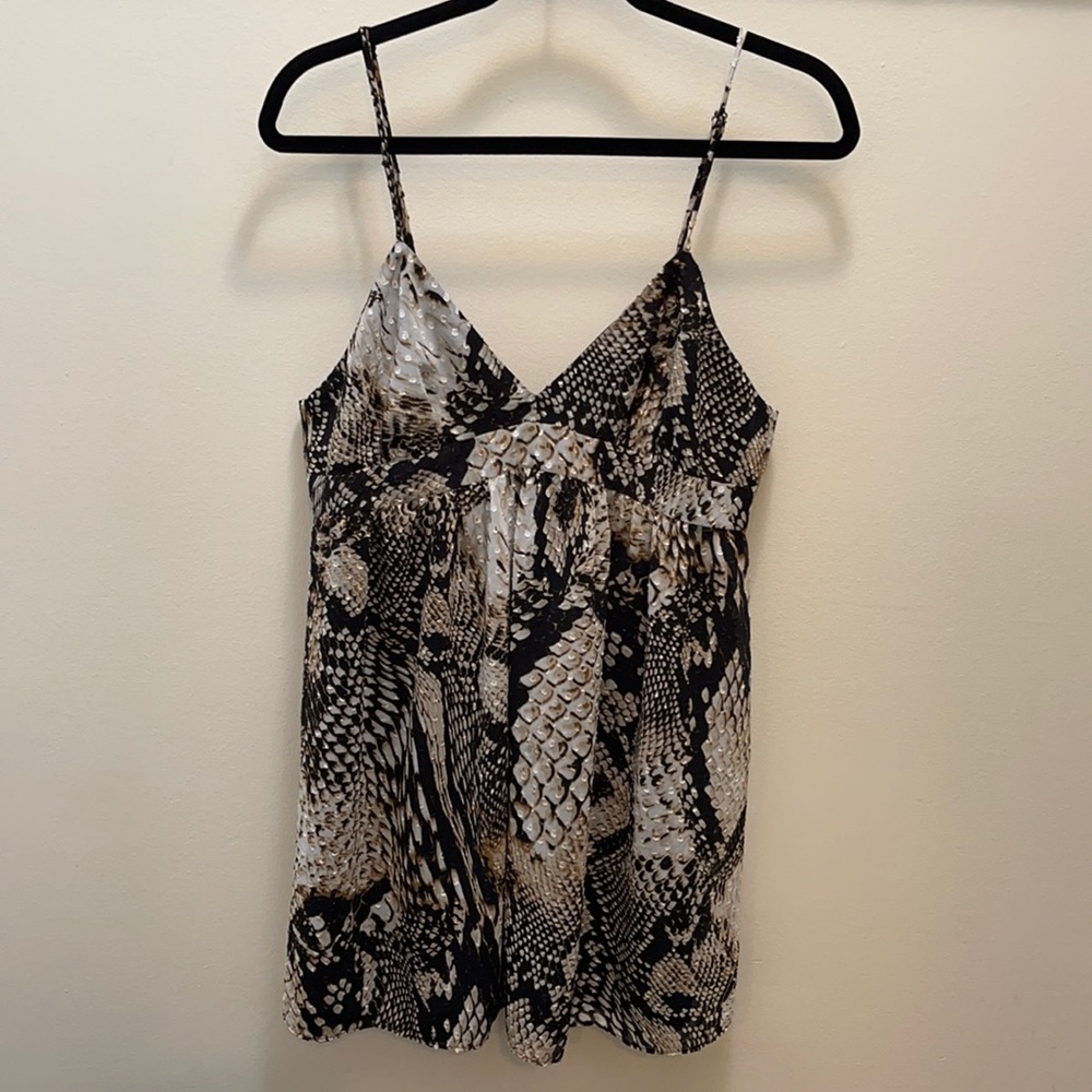 Animal print short sexy dress